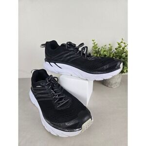 Hoka One One Mens Running Shoes Black White 1102873 BWHT Size 9.5